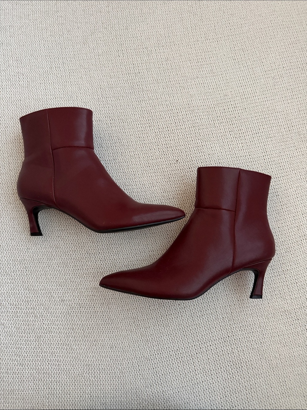 Madden Girl Pointed Toe Ankle Boots Burgundy Size 9